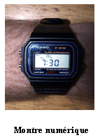 Montre numérique à cadran digital