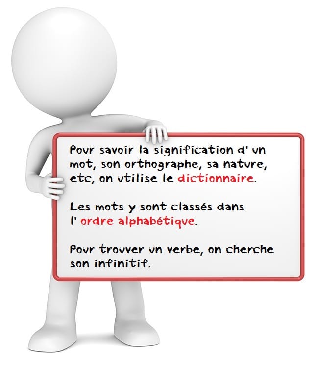 Utiliser le dictionnaire en français