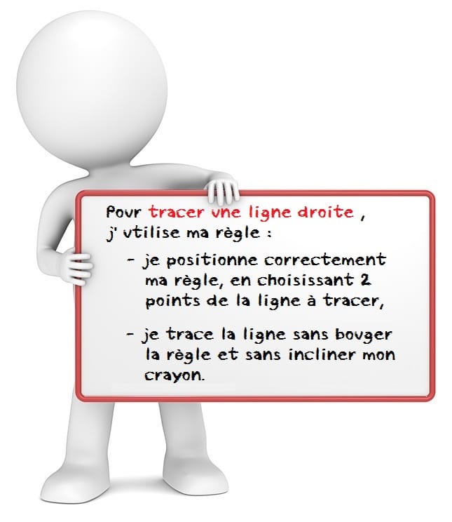 Comment tracer une ligne droite ?