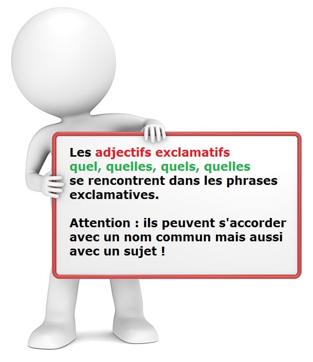 Cours de français : l'adjectif exclamatif