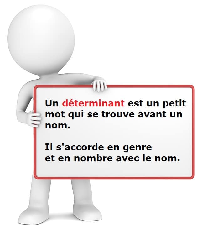 Leçon de français pour comprendre la notion de déterminant dans la langue française