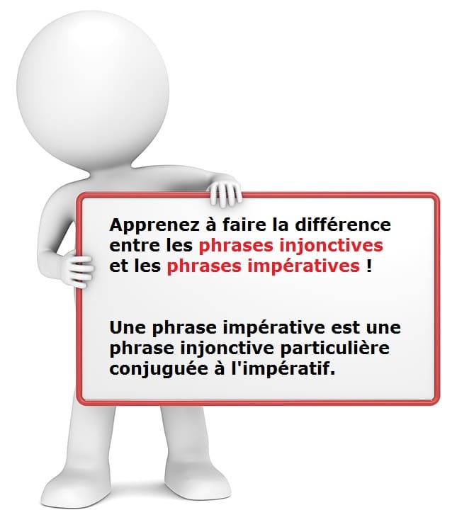 Leçon de grammaire française : phrase impérative ou phrase injonctive