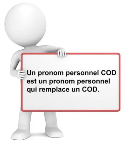 Le pronom personnel COD