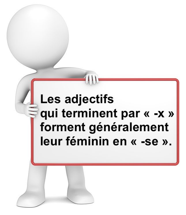 féminin des adjectifs qui terminent par -x