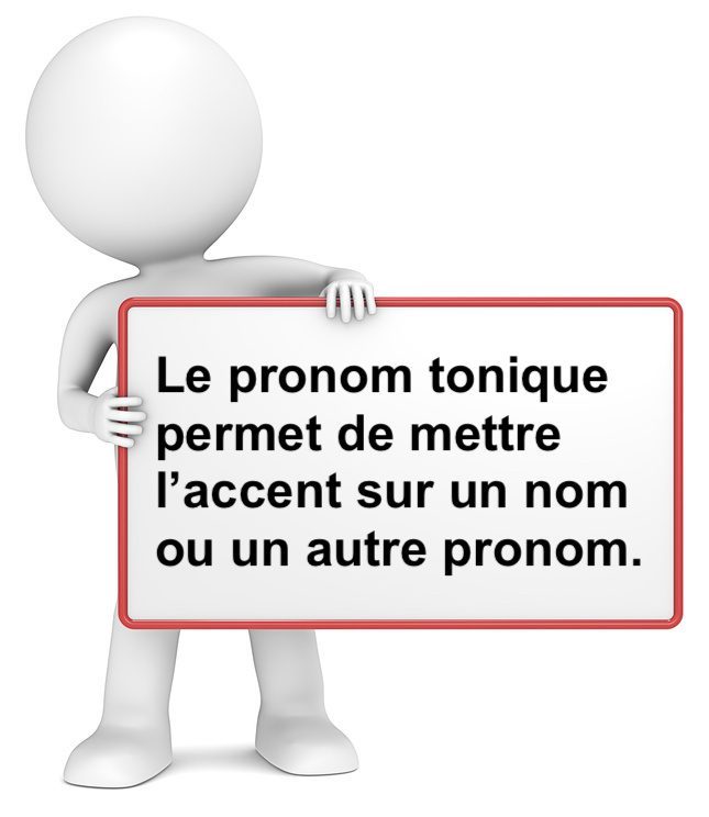 Le pronom tonique