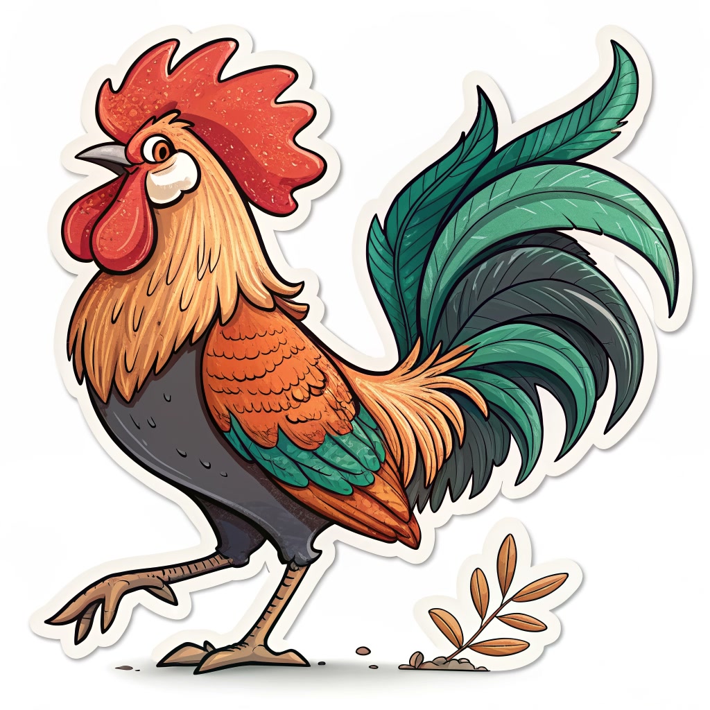 Un coq : le mot coq s'écrit avec « c » devant « o »